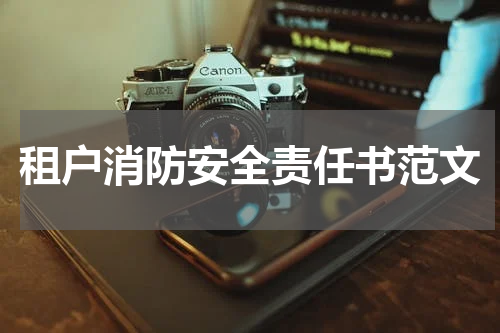 租户消防安全责任书范文