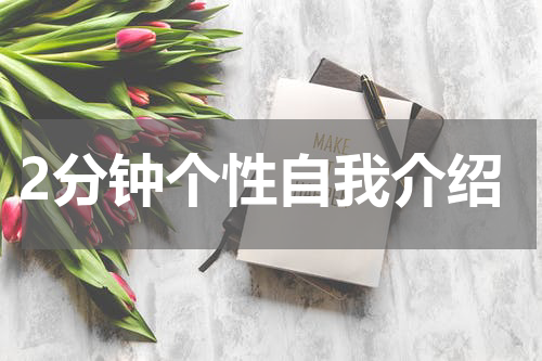 2分钟个性自我介绍