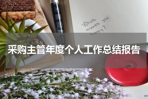 采购主管年度个人工作总结报告