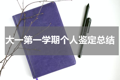 大一第一学期个人鉴定总结
