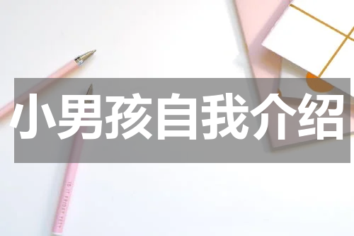 小男孩自我介绍
