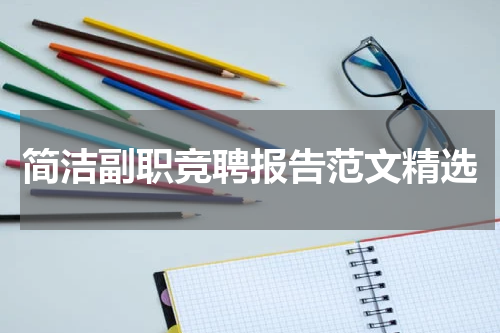 简洁副职竞聘报告范文精选