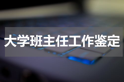 大学班主任工作鉴定