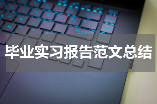 毕业实习报告范文总结