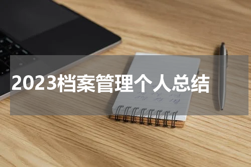 2023档案管理个人总结