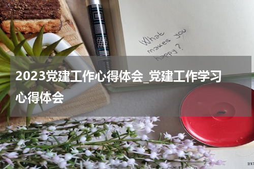 2023党建工作心得体会_党建工作学习心得体会