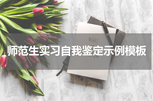 师范生实习自我鉴定示例模板