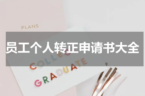 员工个人转正申请书大全