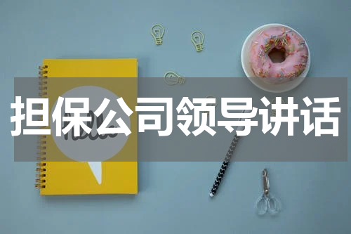 担保公司领导讲话