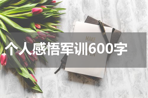 个人感悟军训600字