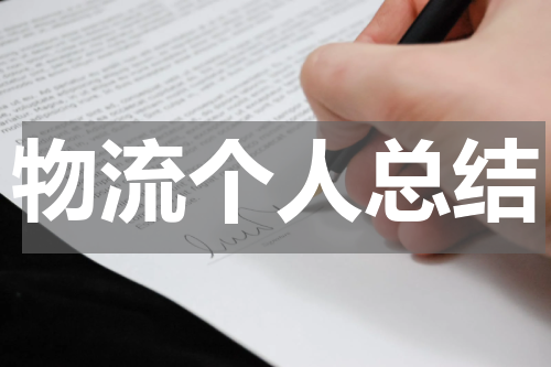 物流个人总结