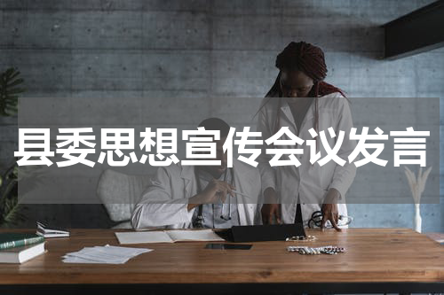 县委思想宣传会议发言
