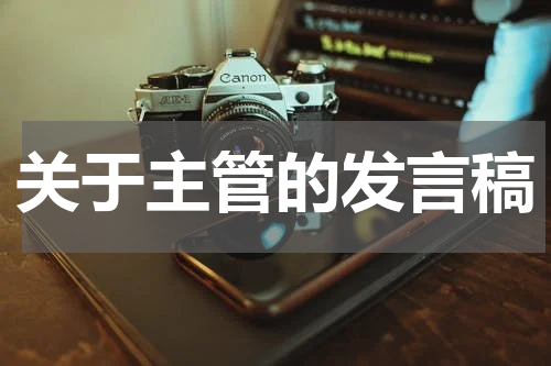 关于主管的发言稿