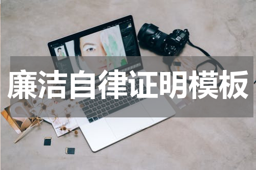 廉洁自律证明模板