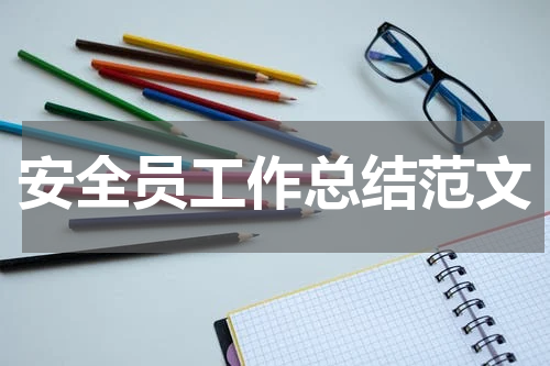 安全员工作总结范文