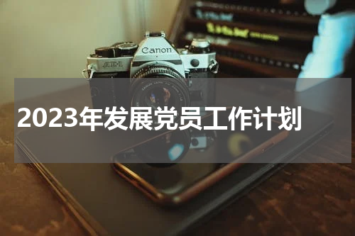 2023年发展党员工作计划