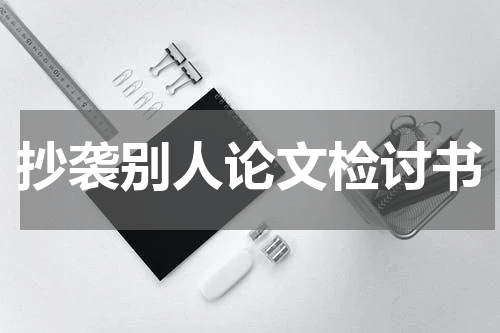 抄袭别人论文检讨书