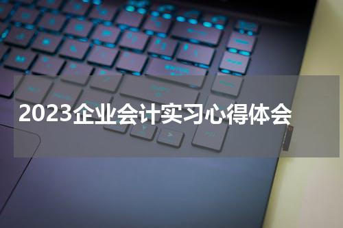 2023企业会计实习心得体会