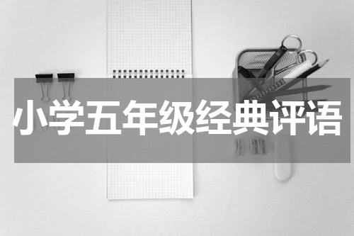 小学五年级经典评语