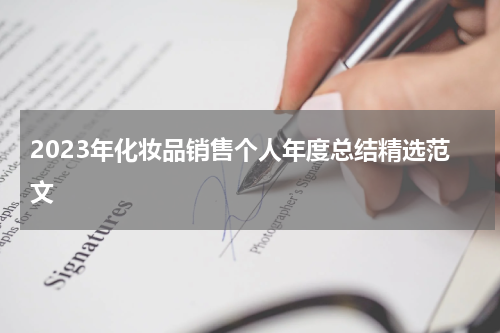 2023年化妆品销售个人年度总结精选范文