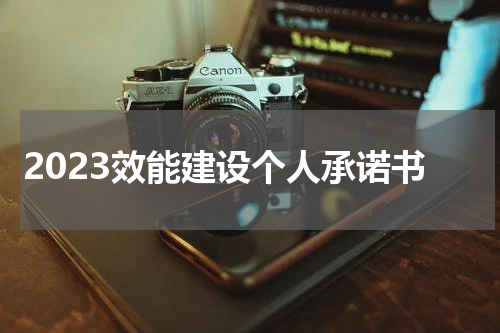 2023效能建设个人承诺书