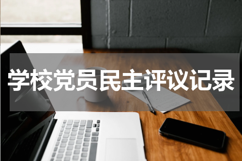 学校党员民主评议记录