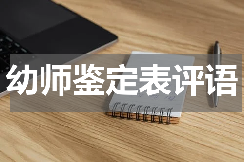 幼师鉴定表评语