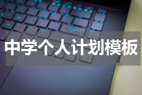 中学个人计划模板