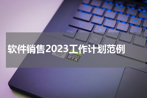 软件销售2023工作计划范例