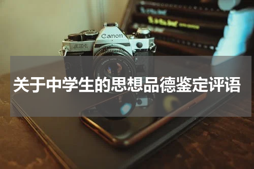 关于中学生的思想品德鉴定评语