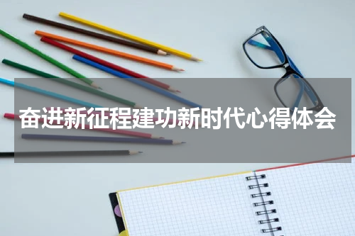 奋进新征程建功新时代心得体会
