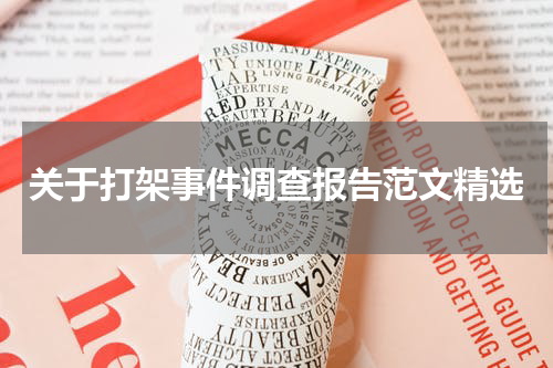 关于打架事件调查报告范文精选