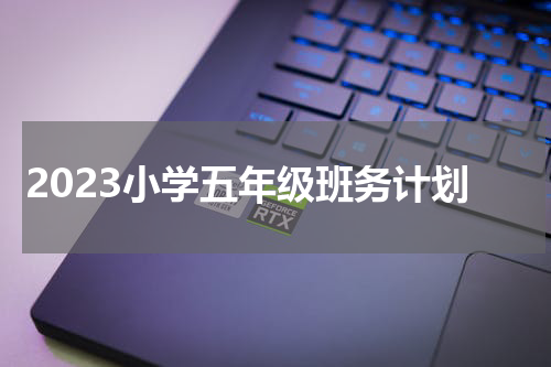 2023小学五年级班务计划