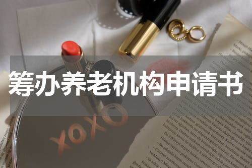 筹办养老机构申请书