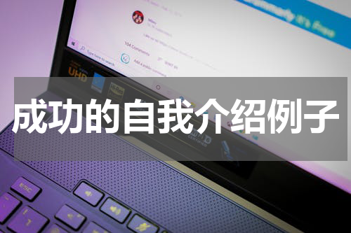 成功的自我介绍例子