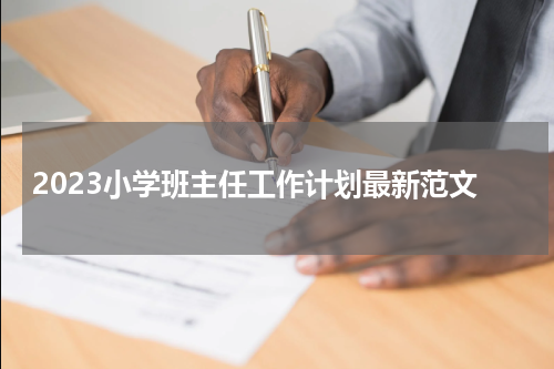2023小学班主任工作计划最新范文