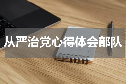 从严治党心得体会部队