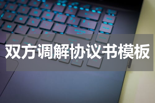 双方调解协议书模板