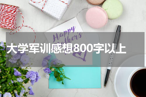 大学军训感想800字以上
