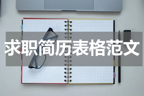 求职简历表格范文