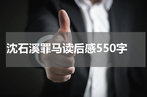 沈石溪罪马读后感550字