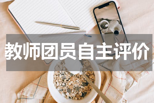 教师团员自主评价