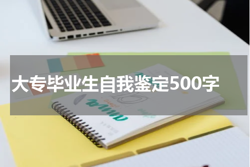 大专毕业生自我鉴定500字
