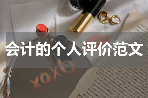 会计的个人评价范文