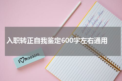 入职转正自我鉴定600字左右通用
