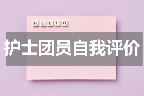 护士团员自我评价