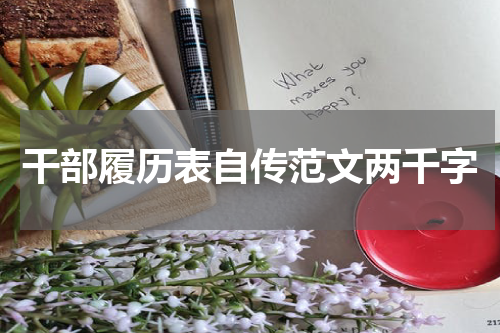 干部履历表自传范文两千字