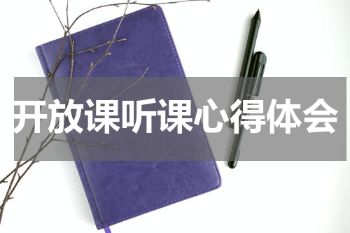 开放课听课心得体会