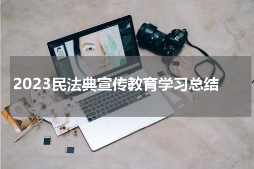 2023民法典宣传教育学习总结