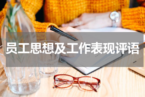 员工思想及工作表现评语